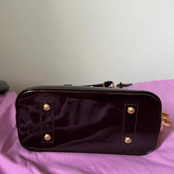 Louis Vuitton Glossy Dark Red Satchel - Picture 4 of 9